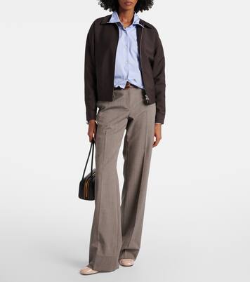 Loafer-Pumps aus Lackleder | Prada