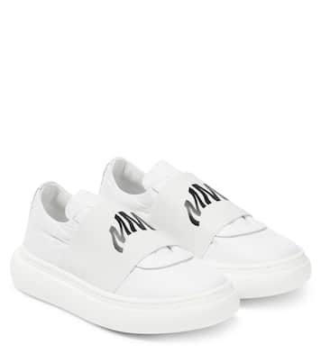 Sneakers in pelle con logo | MM6 Maison Margiela Kids