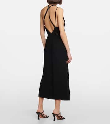 Crochet halterneck midi dress | Dion Lee
