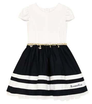 Abito in cotone a righe | Monnalisa