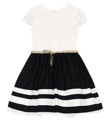 Abito in cotone a righe | Monnalisa