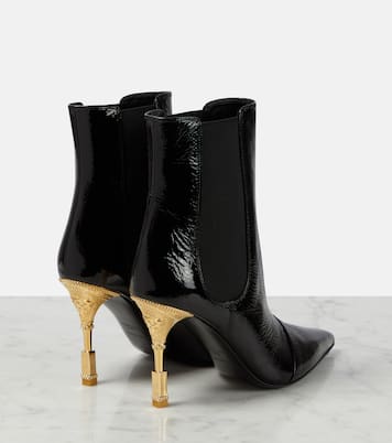 Bottines en cuir verni | Balmain