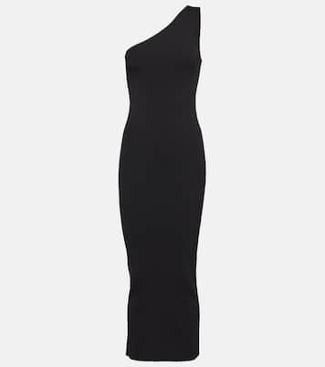 Vestido midi acanalado asimétrico | Toteme
