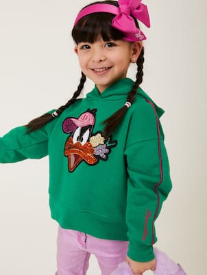 x Looney Tunes™ - Felpa in jersey con cappuccio | Monnalisa