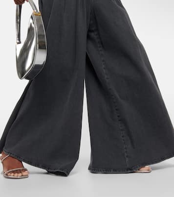 Oversized pleated wide-leg jeans | Giuseppe di Morabito