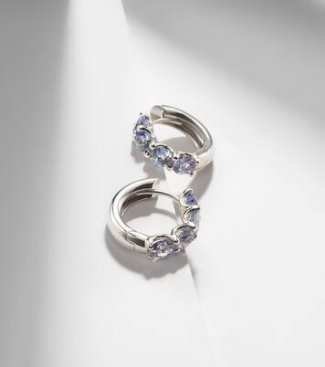 Boucles d'oreilles en or blanc 18 ct et saphirs | Bucherer Fine Jewellery