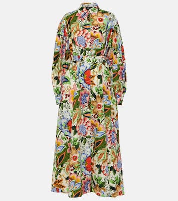 Vestido camisero midi de algodón floral | Etro