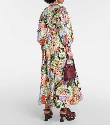 Vestido camisero midi de algodón floral | Etro
