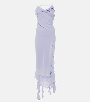Ruffled asymmetric midi dress | Acne Studios