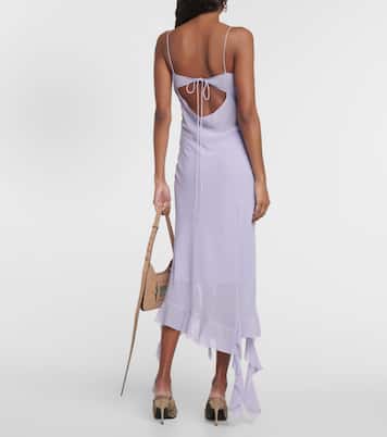 Ruffled asymmetric midi dress | Acne Studios