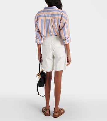 High-rise cotton shorts | AG Jeans