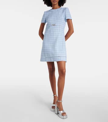 Robe Medusa '95 en tweed de laine mélangée | Versace