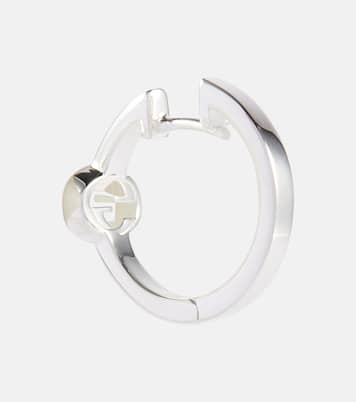 Orecchini a cerchio Interlocking G in argento sterling | Gucci