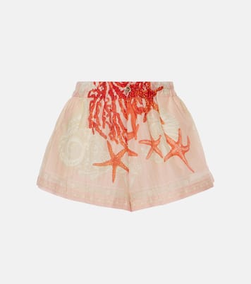 Shorts Barocco Sea aus Baumwolle und Seide | Versace