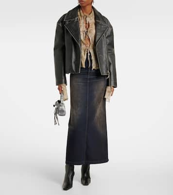 Top in chiffon di cotone e seta | Acne Studios