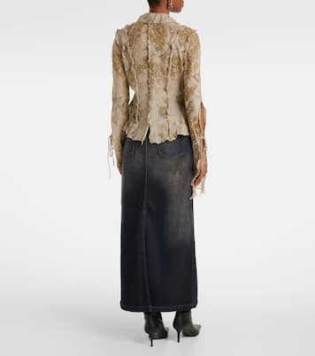 Top in chiffon di cotone e seta | Acne Studios