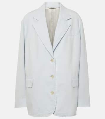 Blazer de algodón y lino | Acne Studios