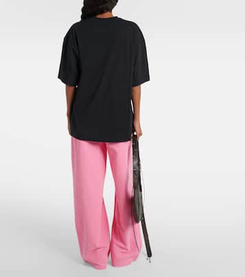 Camiseta de jersey de algodón estampada | Acne Studios