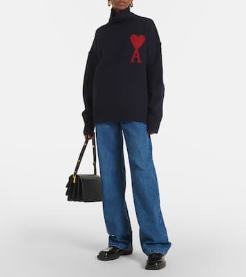 Rollkragenpullover Ami de Cœur aus Wolle | Ami Paris