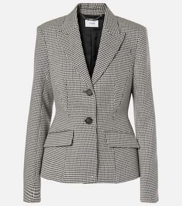 Tailored houndstooth wool blazer | Erdem
