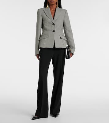 Tailored houndstooth wool blazer | Erdem