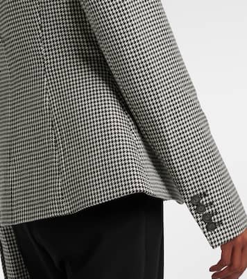 Tailored houndstooth wool blazer | Erdem