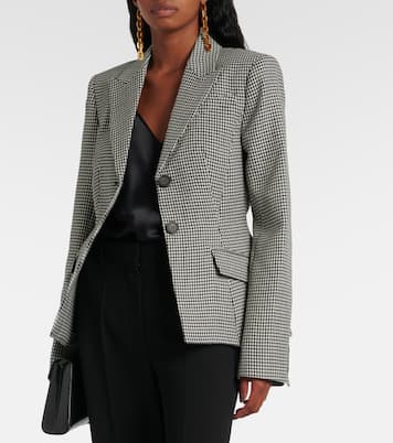 Tailored houndstooth wool blazer | Erdem
