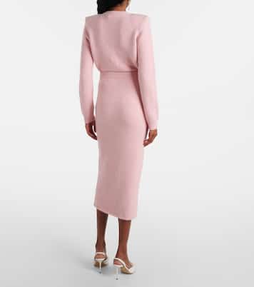 Embellished knitted midi skirt | Self-Portrait