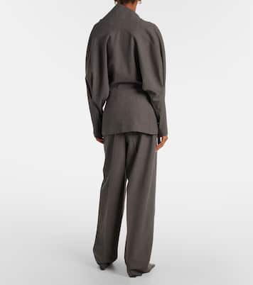 Draped wool-blend top | Bottega Veneta