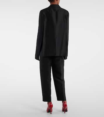 Crittan wool and silk faille jacket | Khaite
