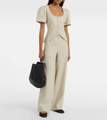 Pantaloni a gamba larga Meave in lino | Faithfull