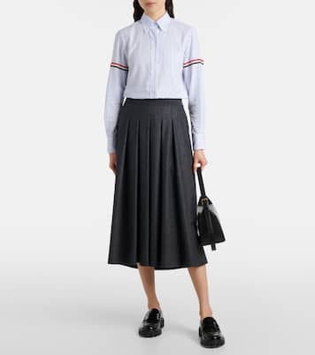 Camicia Stripe Oxford Armbands in cotone | Thom Browne