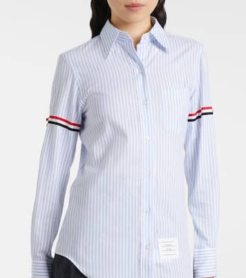 Camicia Stripe Oxford Armbands in cotone | Thom Browne