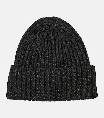 Double G wool-blend lamé beanie | Gucci
