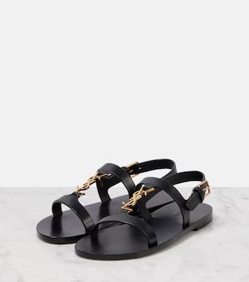 Sandales Cassandra en cuir | Saint Laurent