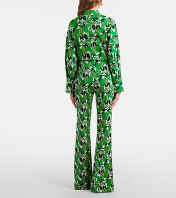Brooklyn printed flared pants | Diane von Furstenberg