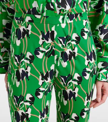 Brooklyn printed flared pants | Diane von Furstenberg