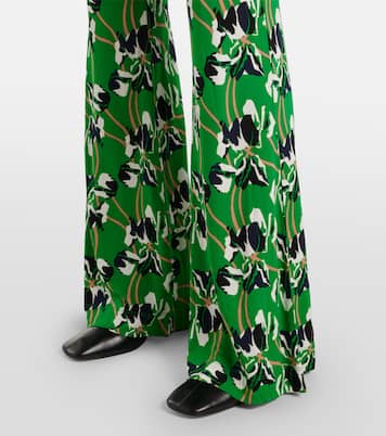 Brooklyn printed flared pants | Diane von Furstenberg