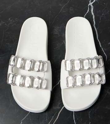 Mules Fitz Crystal en cuir | Jimmy Choo