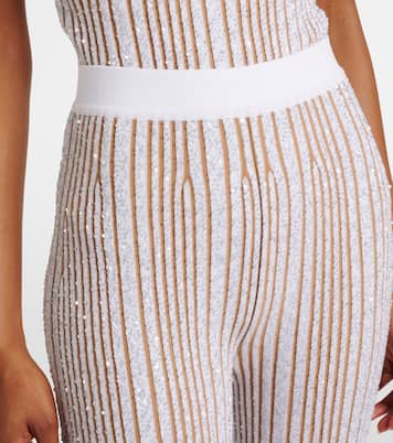 Pantalon évasé à taille haute à sequins | Missoni