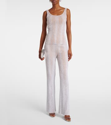 Pantalon évasé à taille haute à sequins | Missoni