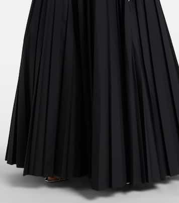Ruched pleated cotton gown | Giambattista Valli