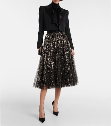 Midirock mit Pailletten | Dolce&Gabbana
