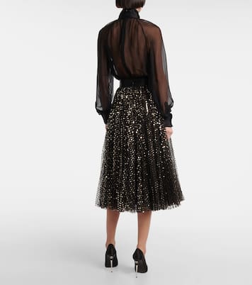 Midirock mit Pailletten | Dolce&Gabbana