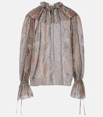 Top aus Seiden-Georgette | Saint Laurent