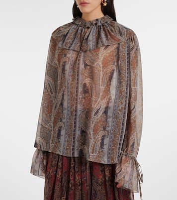 Top aus Seiden-Georgette | Saint Laurent