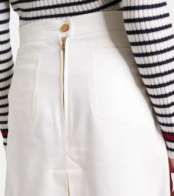 Falda midi Renoir de algodón plisada | Max Mara