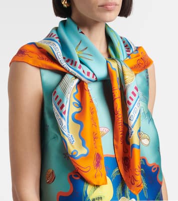 Foulard Surrealist in seta | Alémais