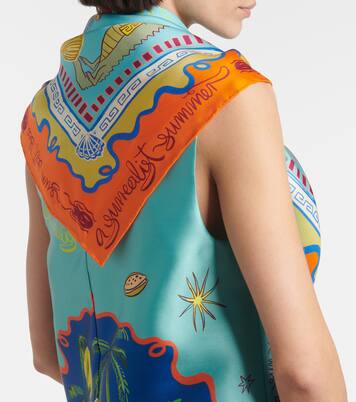 Foulard Surrealist in seta | Alémais