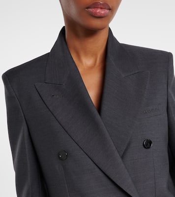 Double-breasted wool blazer | Gucci